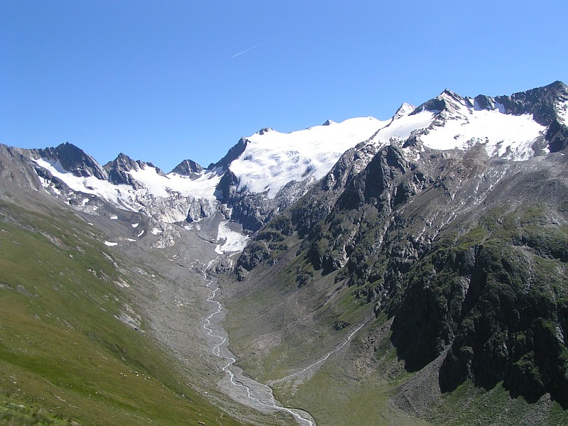 Údolí Rotmoostal s ledovci